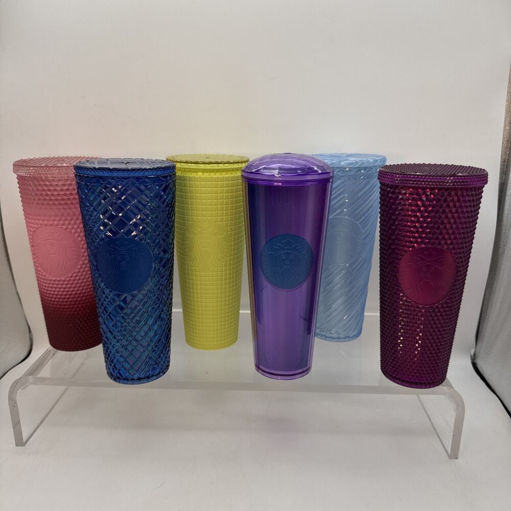 Starbucks Cold Cups & Tumblers Mixed Lot of 6 Venti Cups No Straws Bundle 1 New